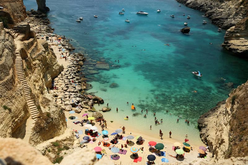 spiaggia 100 gradini